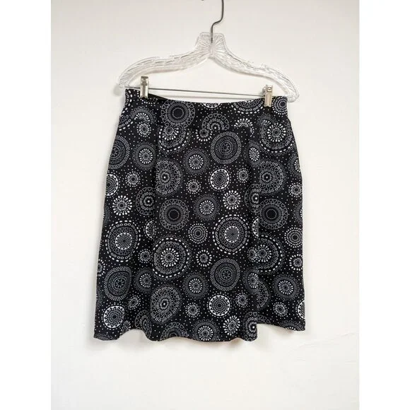 Skort Size L Skirt Black White Christopher Womens - Picture 3 of 4